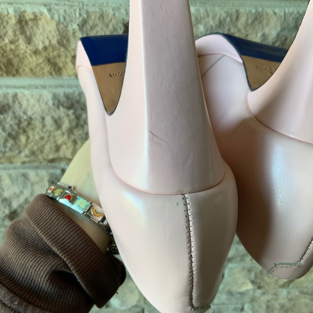 💗 DR LIZA Shirley Pink Pump Heels Orthopaedic Comfort Leather Size 9 like new - Picture 10 of 16